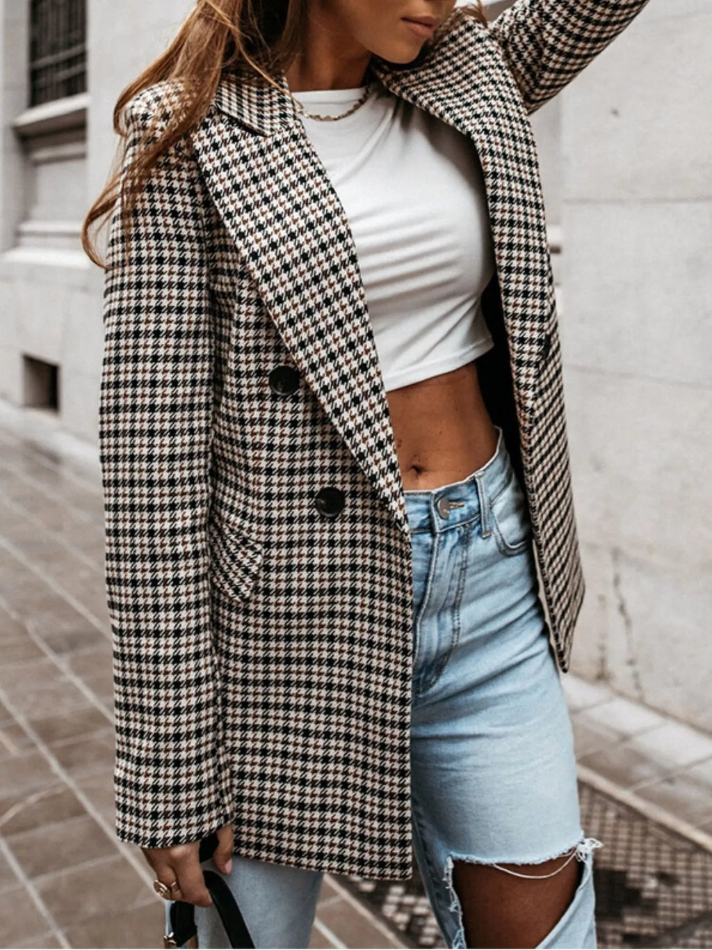 The Uptown Check Houndstooth Blazer
