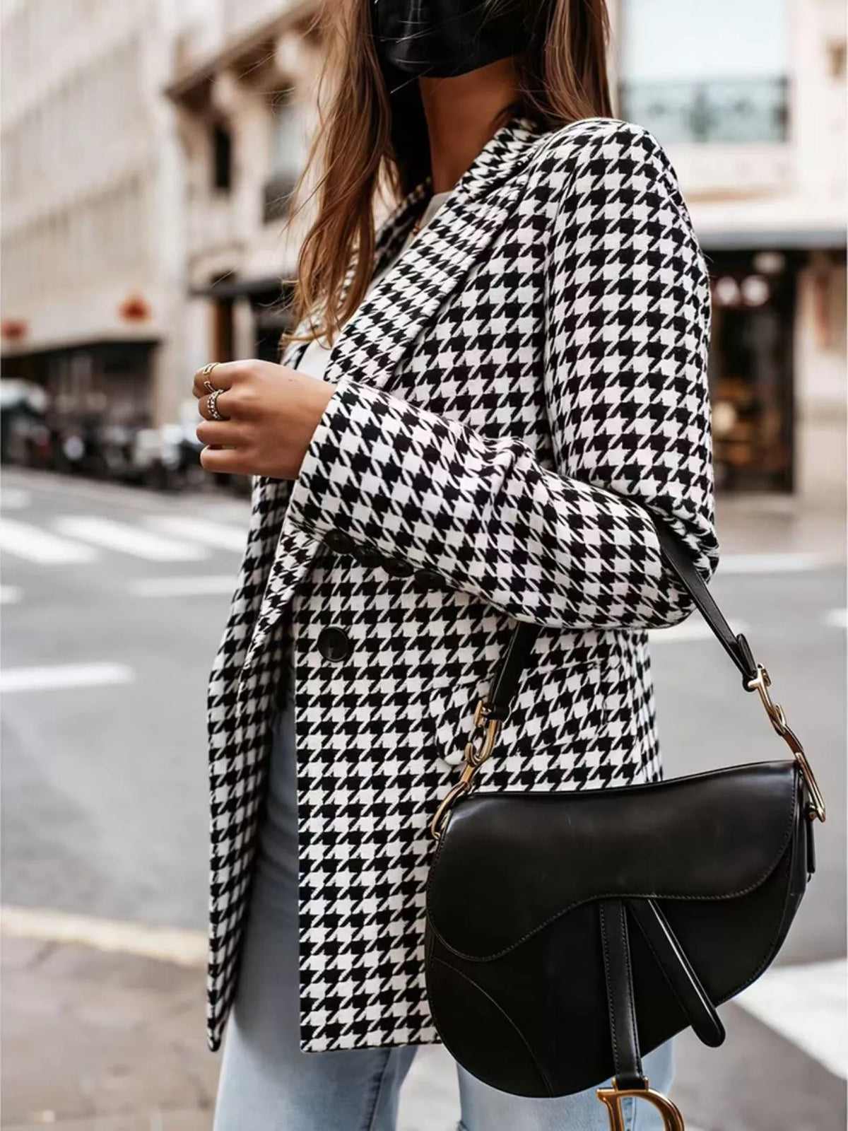 The Uptown Check Houndstooth Blazer