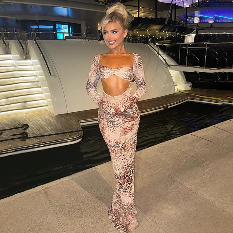 The Sheer Escape Mesh Three-Piece Look