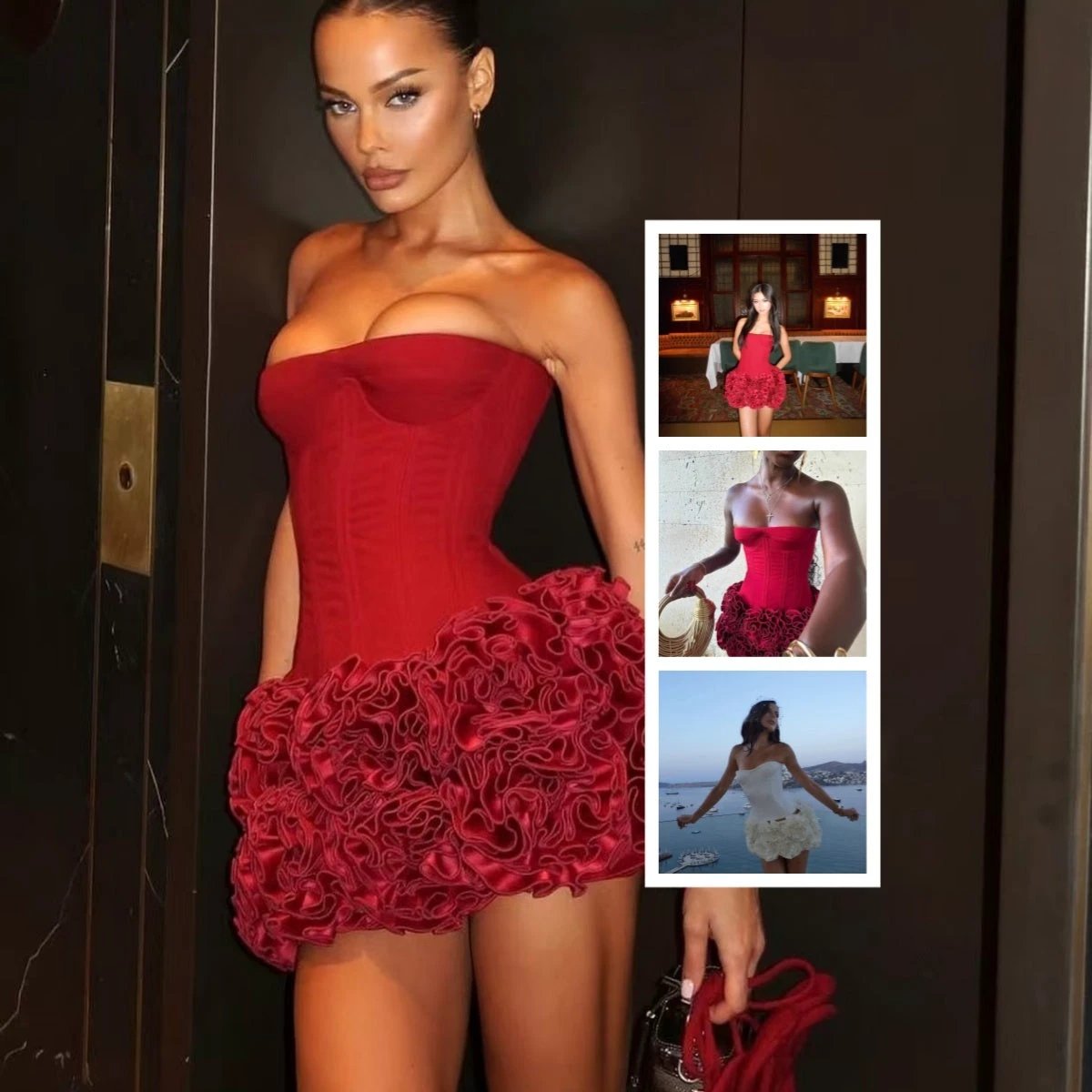 The Ruffle Entrance Top & Mini Skirt Collection