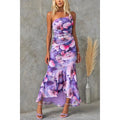 The Bloom Affair One-Shoulder Floral Dress