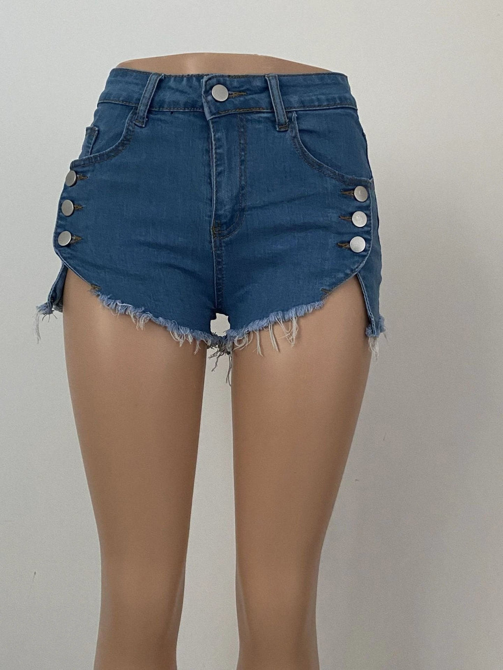 The Weekend Muse Frayed Denim Shorts