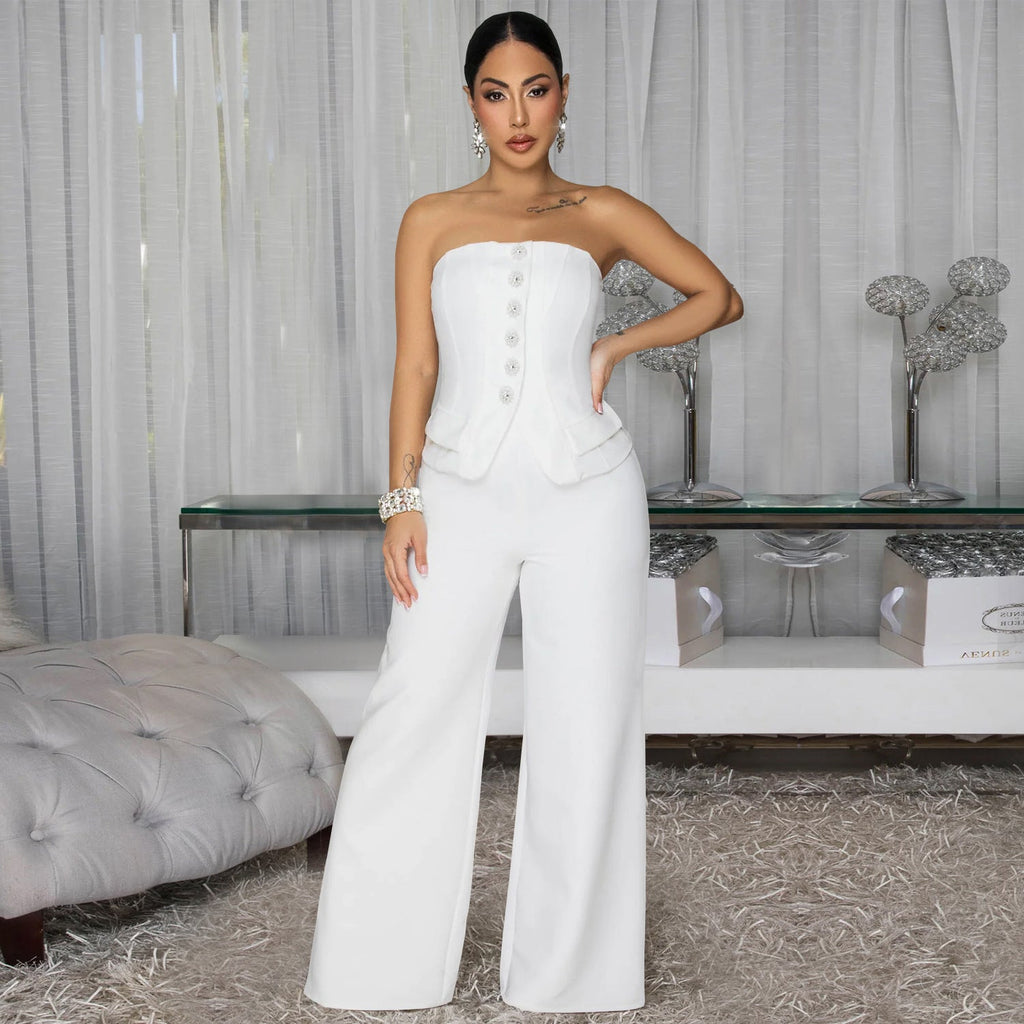 The Uptown Button-Detail Jumpsuit