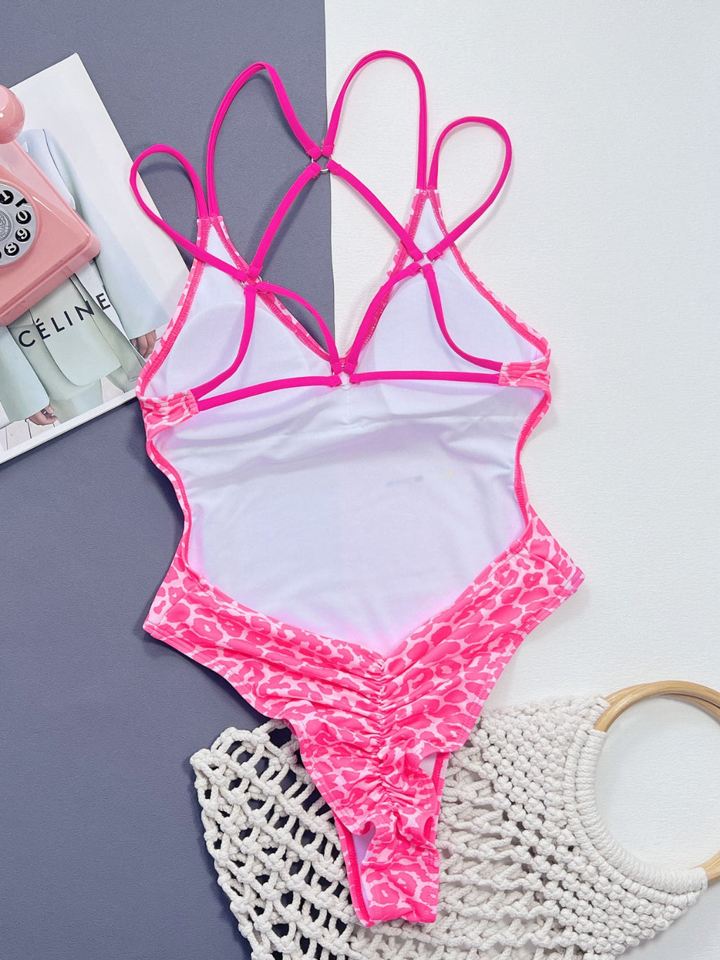 Leopard Print Plunge One-Piece Swimsuit | The Bougie Bar