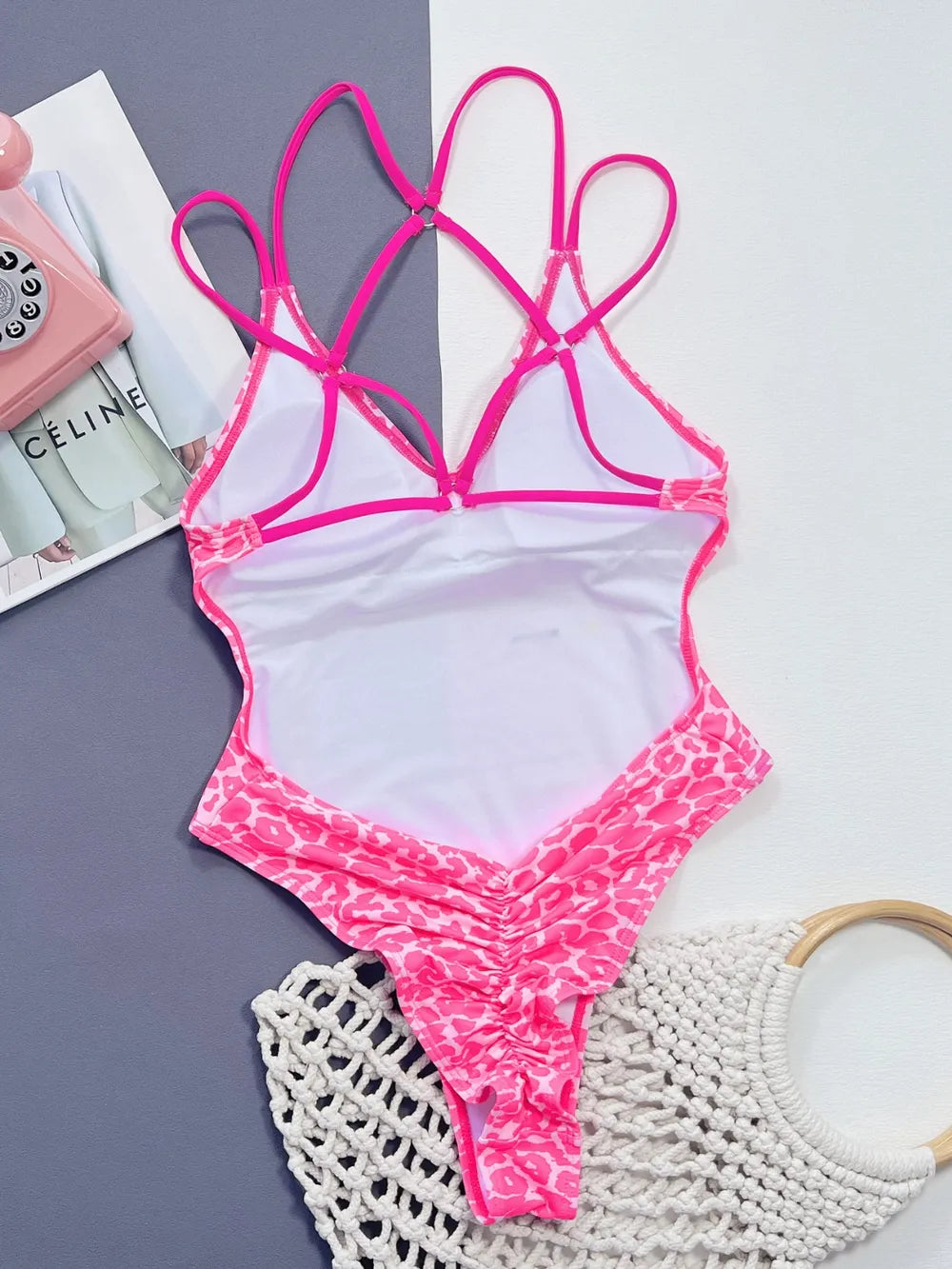 The Wild Getaway Leopard Plunge One-Piece