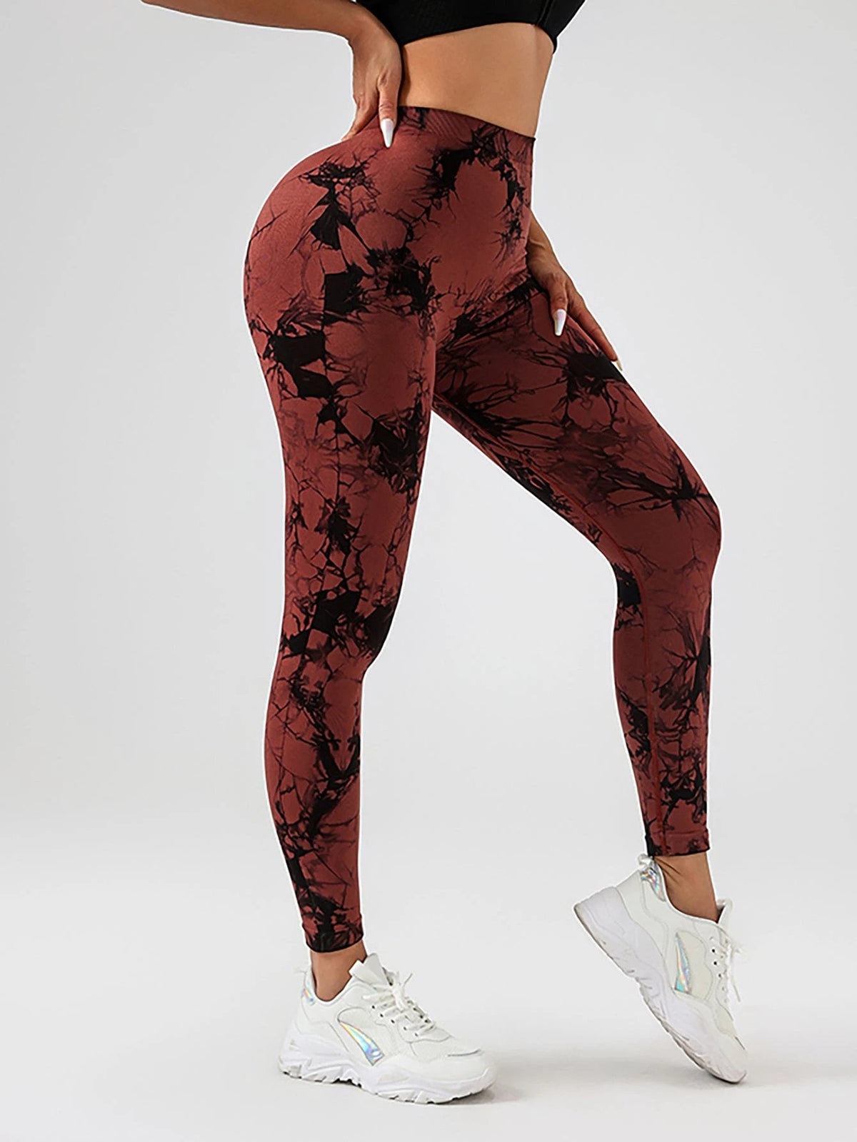 The Studio Marble High-Waist Leggings