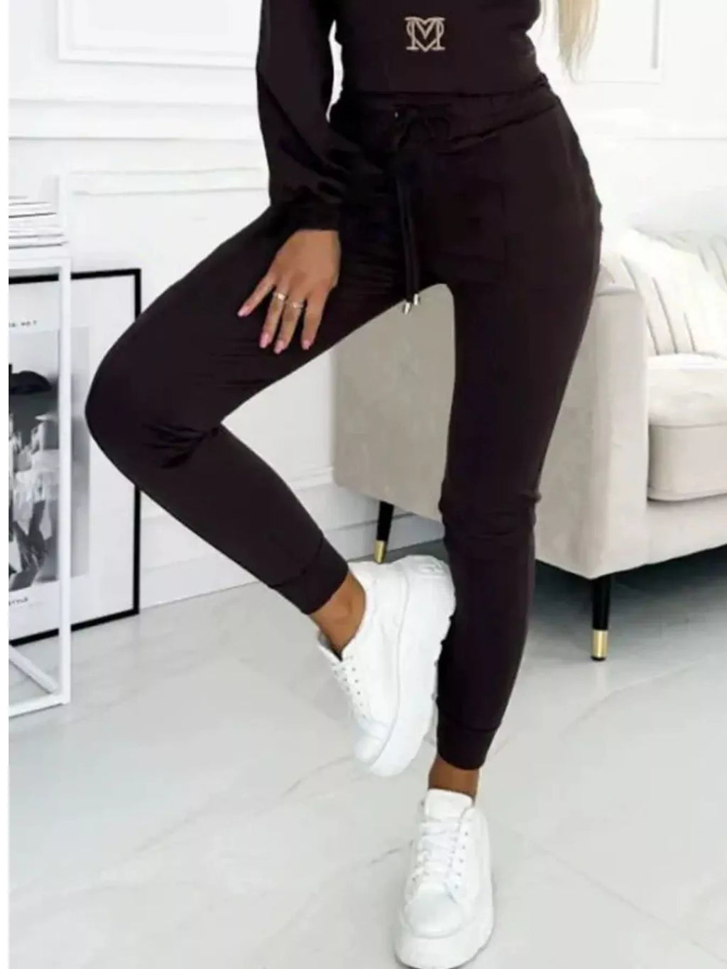 The Off-Duty Agenda Cropped Hoodie & Pants Set
