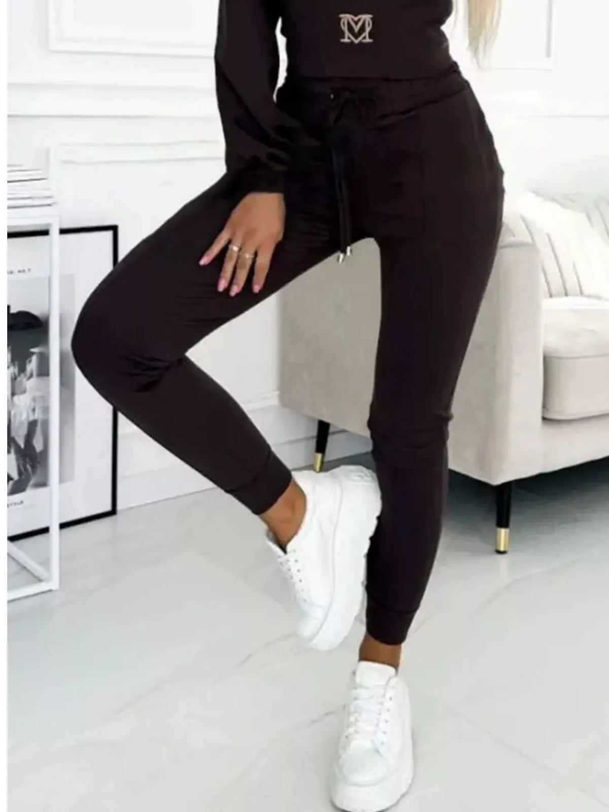 The Off-Duty Agenda Cropped Hoodie & Pants Set