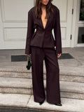 The Espresso Agenda Blazer & Pants Set