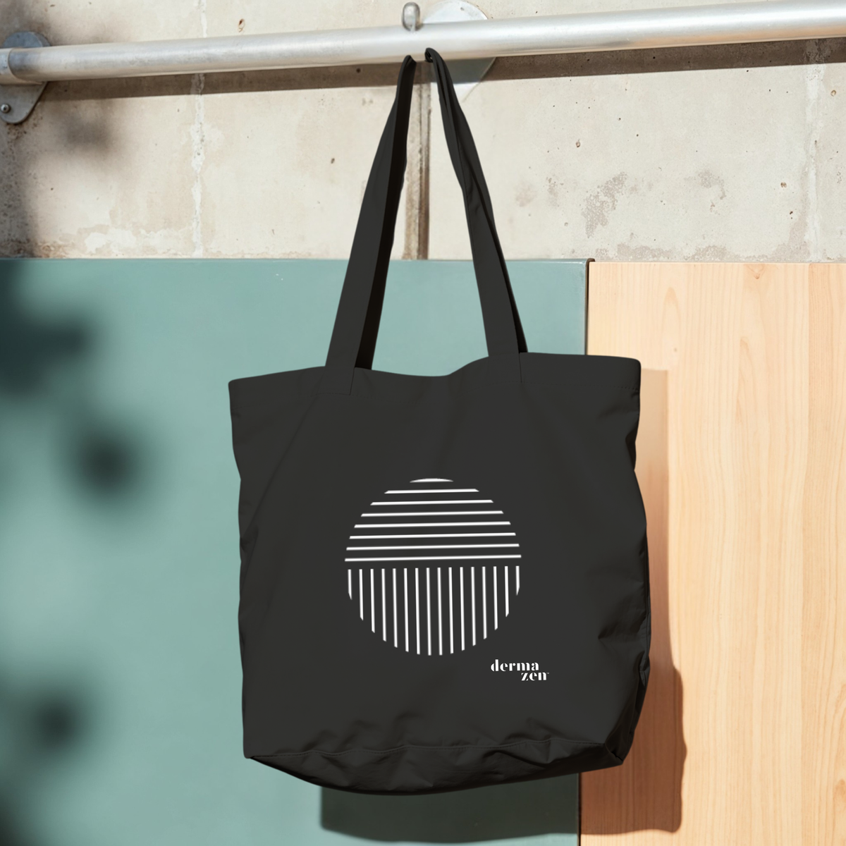 Peaceful AF Black Graphic Tote Bag