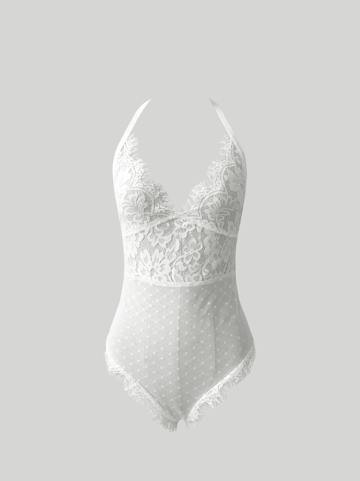 The Lace Reverie Halter Bodysuit