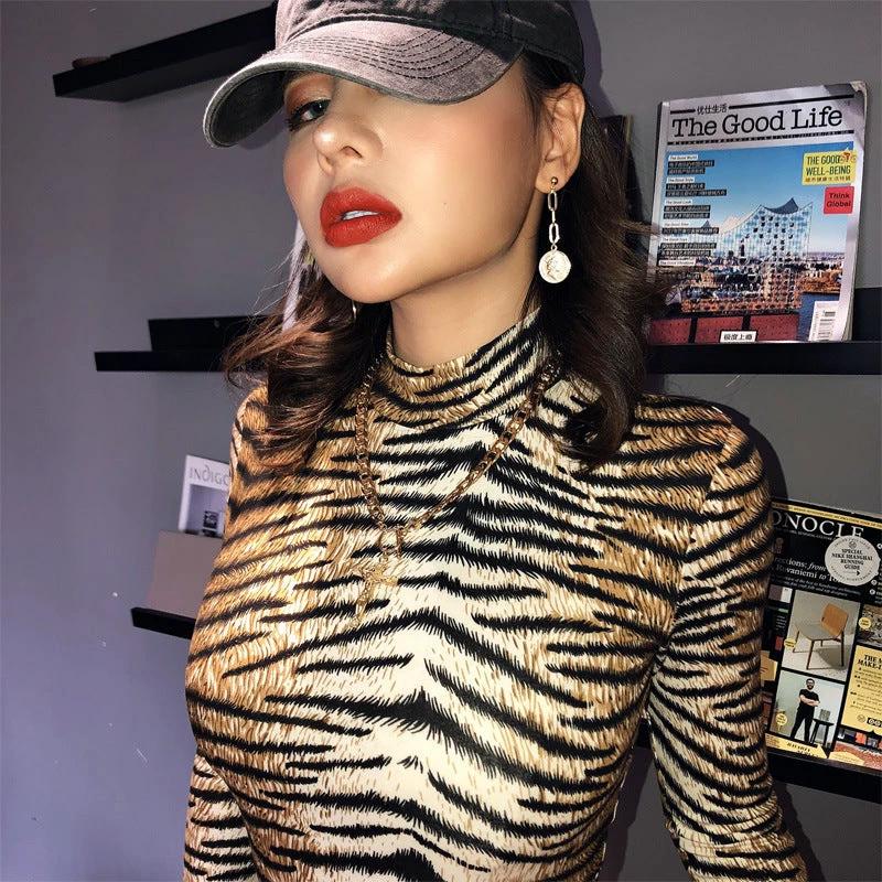 The Tiger Social High-Neck Bodysuit