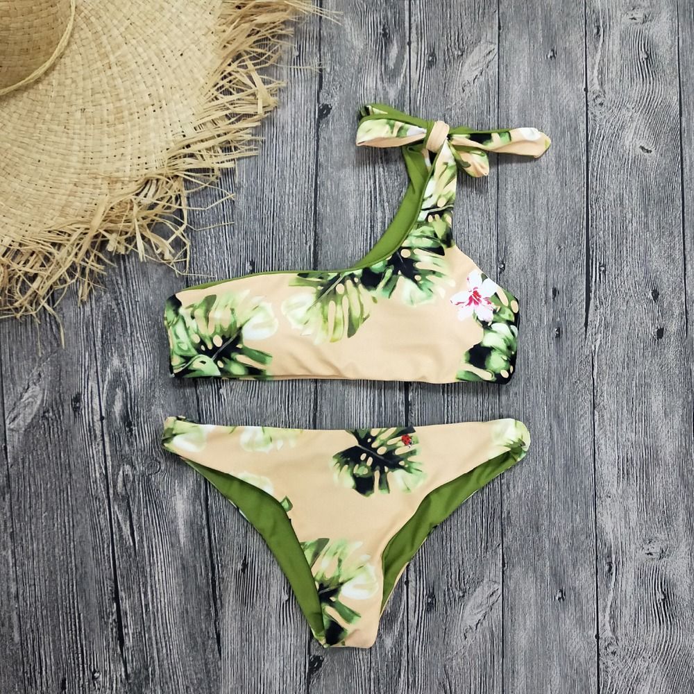 The Tropical Social Off-Shoulder Bikini