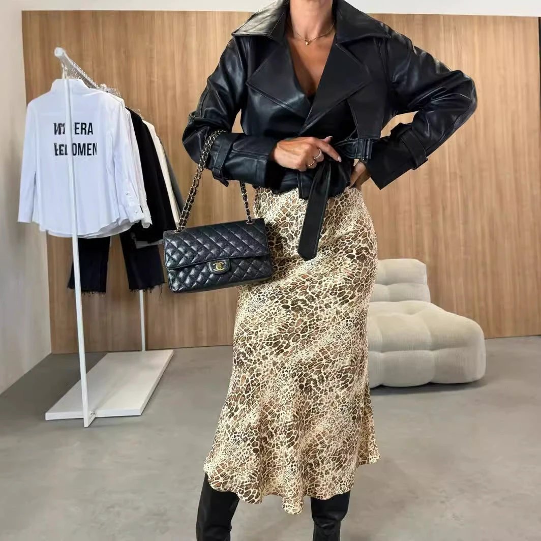 The Pattern Poise High-Waist Midi Skirt