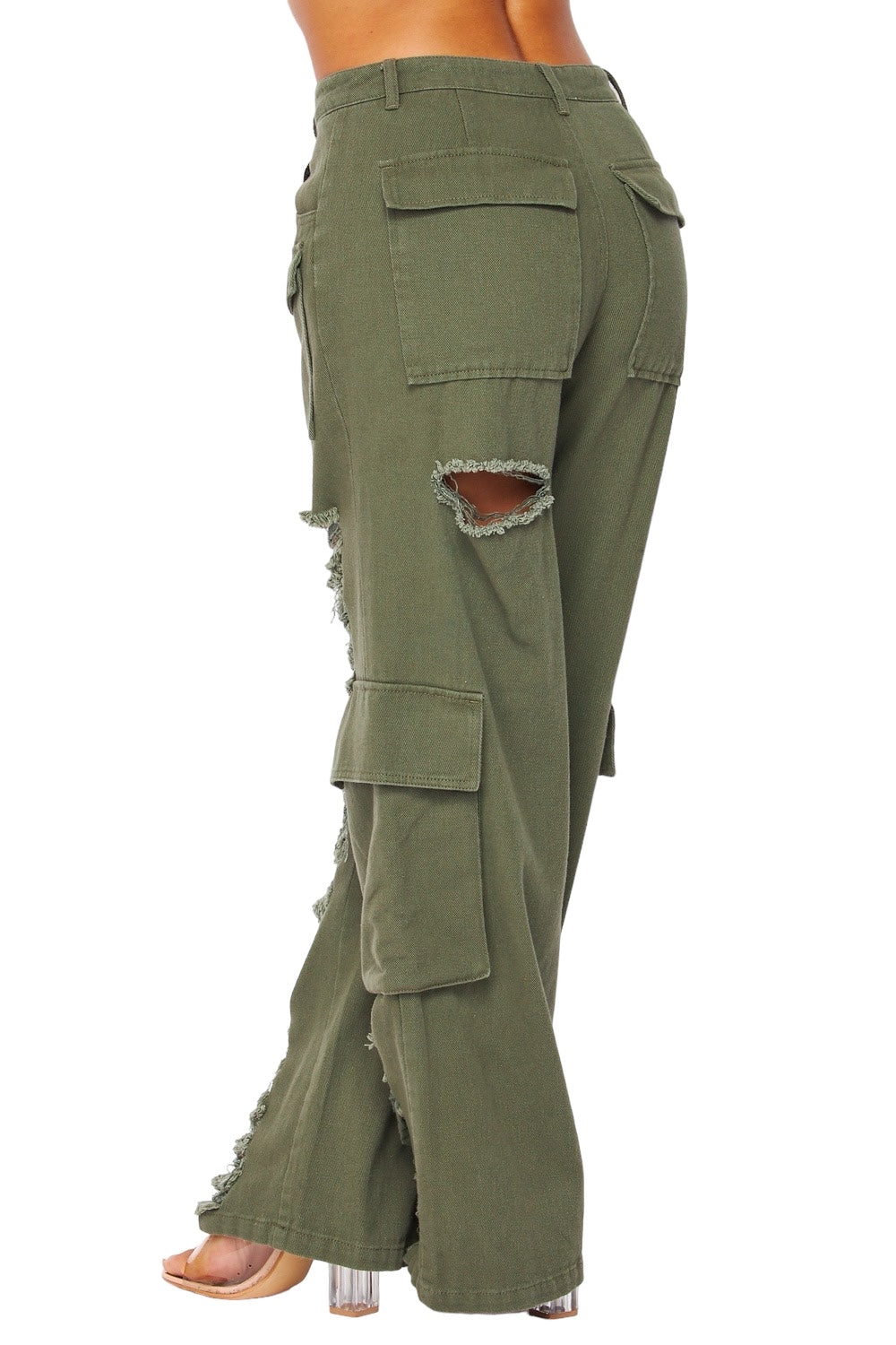 The Off-Duty Distressed Cargo Pants
