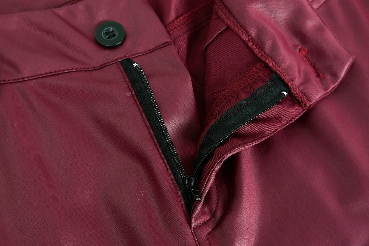 The City Gloss High-Waist PU Skinny Pants