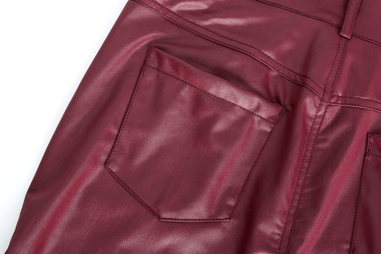 The City Gloss High-Waist PU Skinny Pants