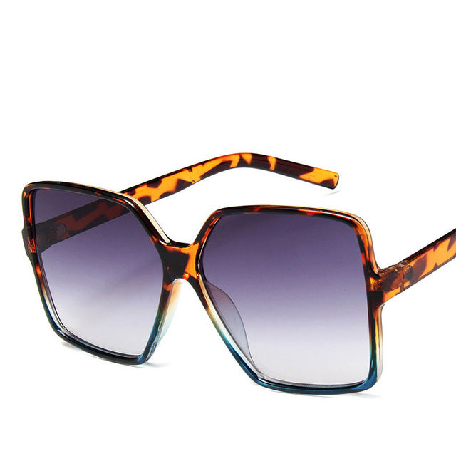 Oversized Vintage Sunglasses – UV400 Big Frame Fashion Shades