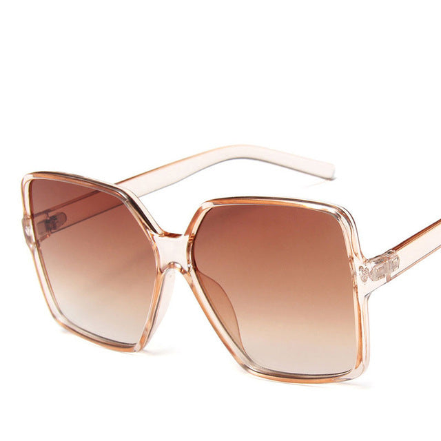Oversized Vintage Sunglasses – UV400 Big Frame Fashion Shades