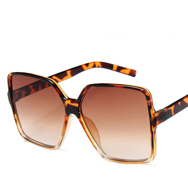 Oversized Vintage Sunglasses – UV400 Big Frame Fashion Shades