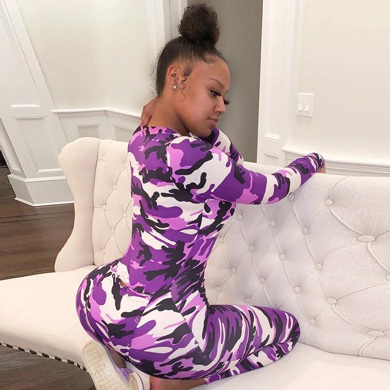 Off-Duty Camo Lounge Jumpsuit