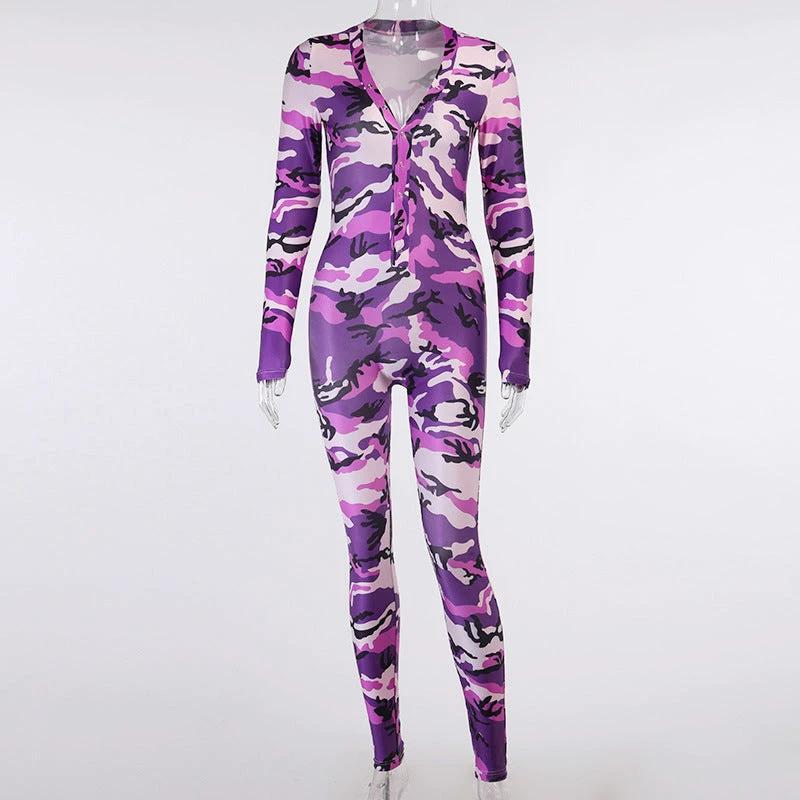 Off-Duty Camo Lounge Jumpsuit