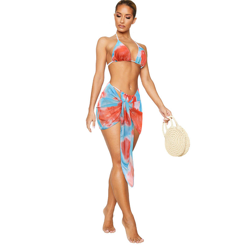The Sorbet Escape Three-Piece Bikini Set