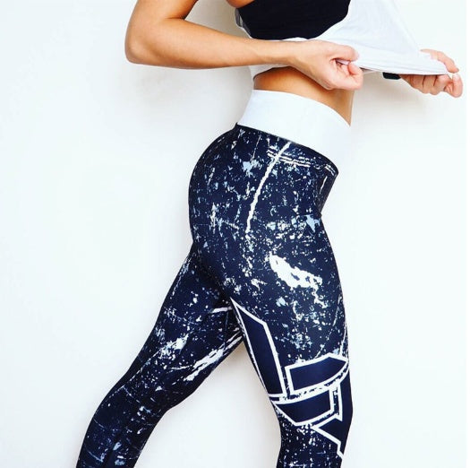 The Digital Print Breathable Stretch Leggings