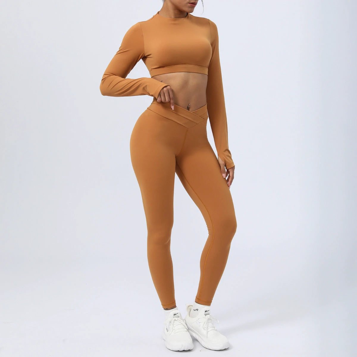 The Studio Cross Long-Sleeve Workout Set