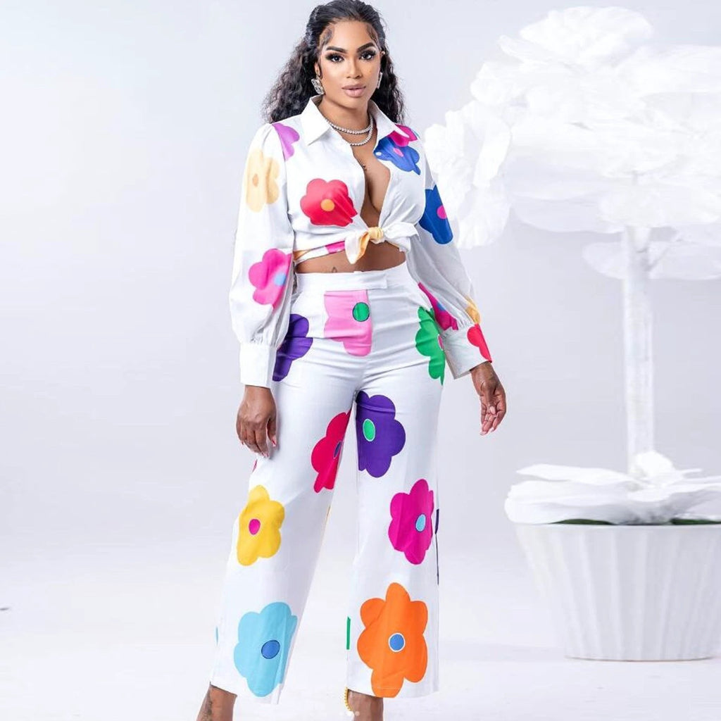 The Bloom Social Floral Shirt & Pants Set