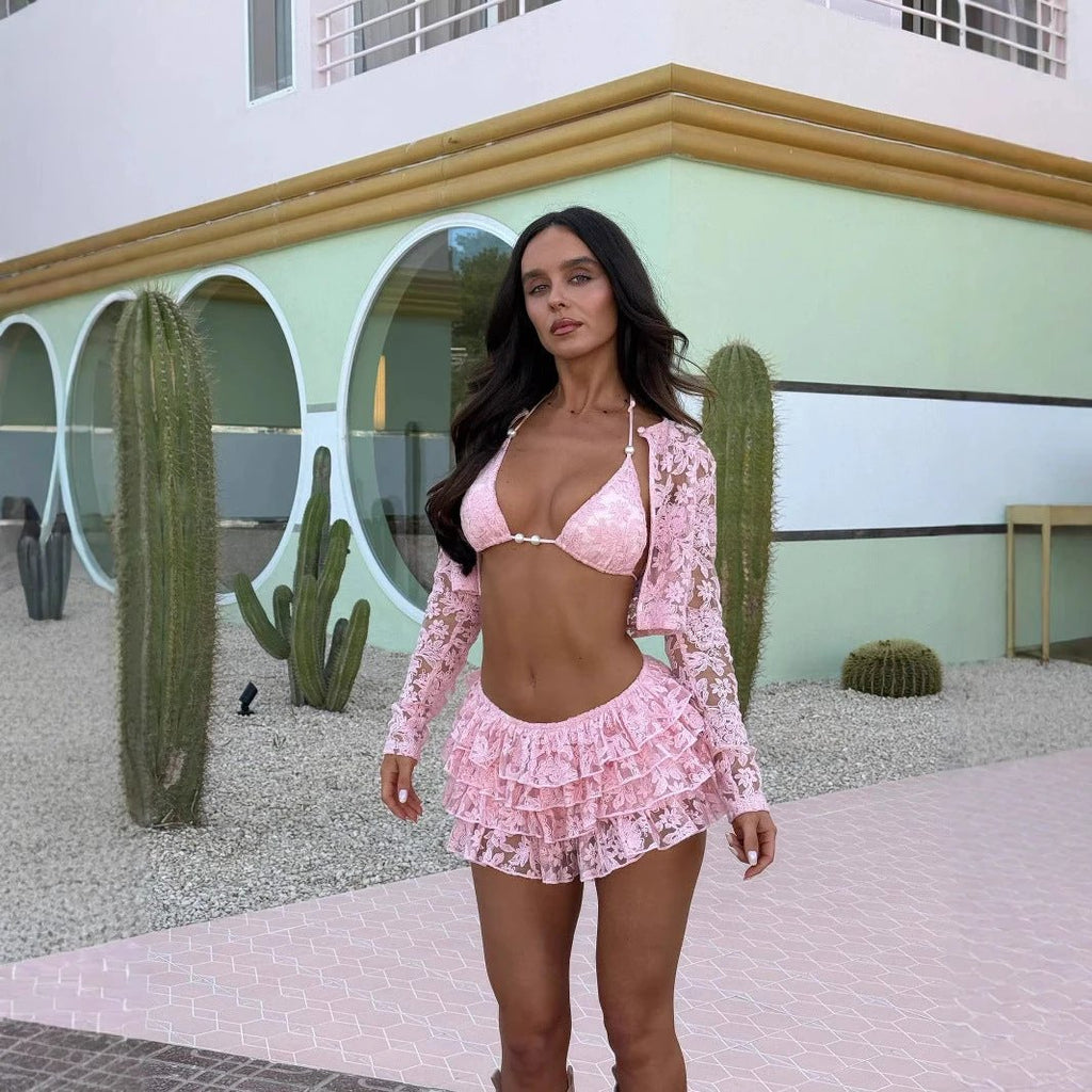 The Lace Daydream Three-Piece Skirt Set
