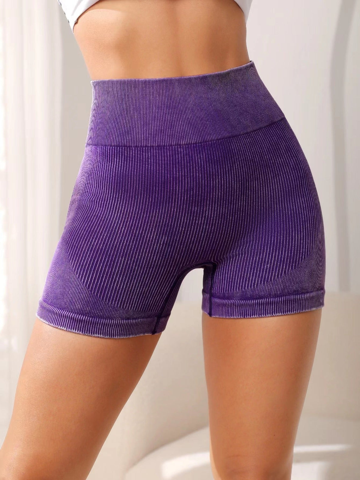 The Violet Motion Scrunch Biker Shorts
