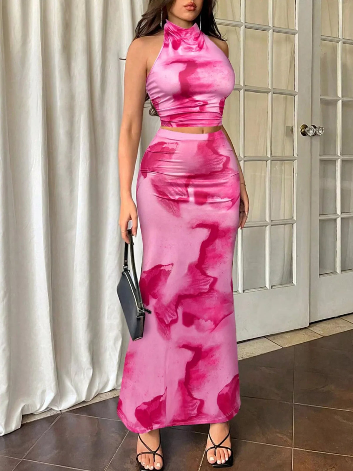 The Sunset Muse Halter & Mermaid Skirt Set
