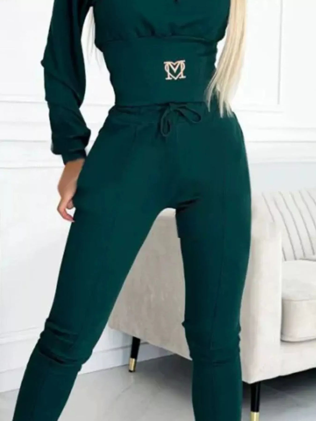 The Off-Duty Agenda Cropped Hoodie & Pants Set