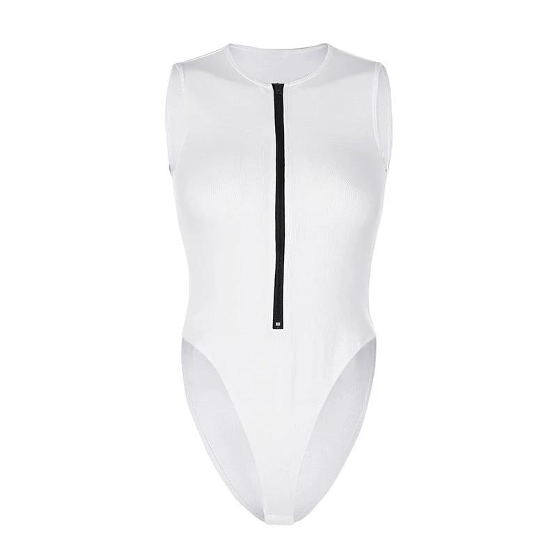 The City Sleek Zip-Front Bodysuit