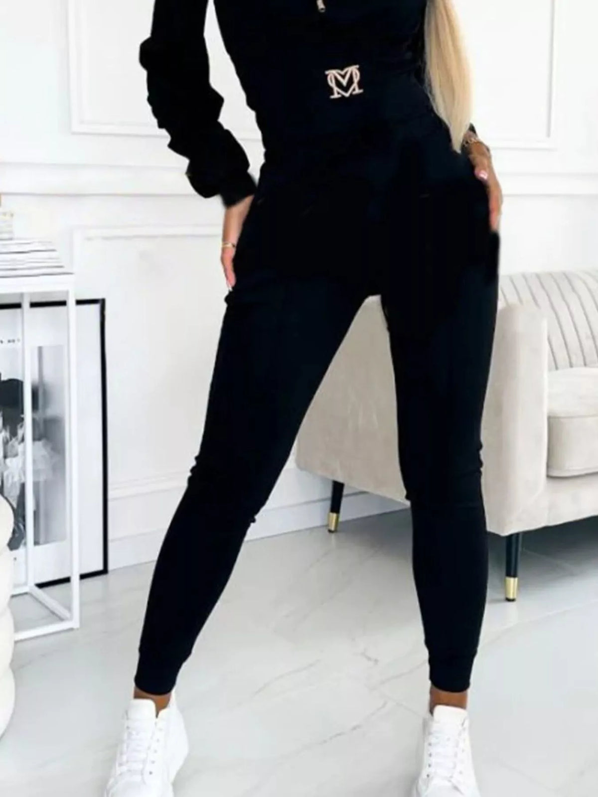 The Off-Duty Agenda Cropped Hoodie & Pants Set