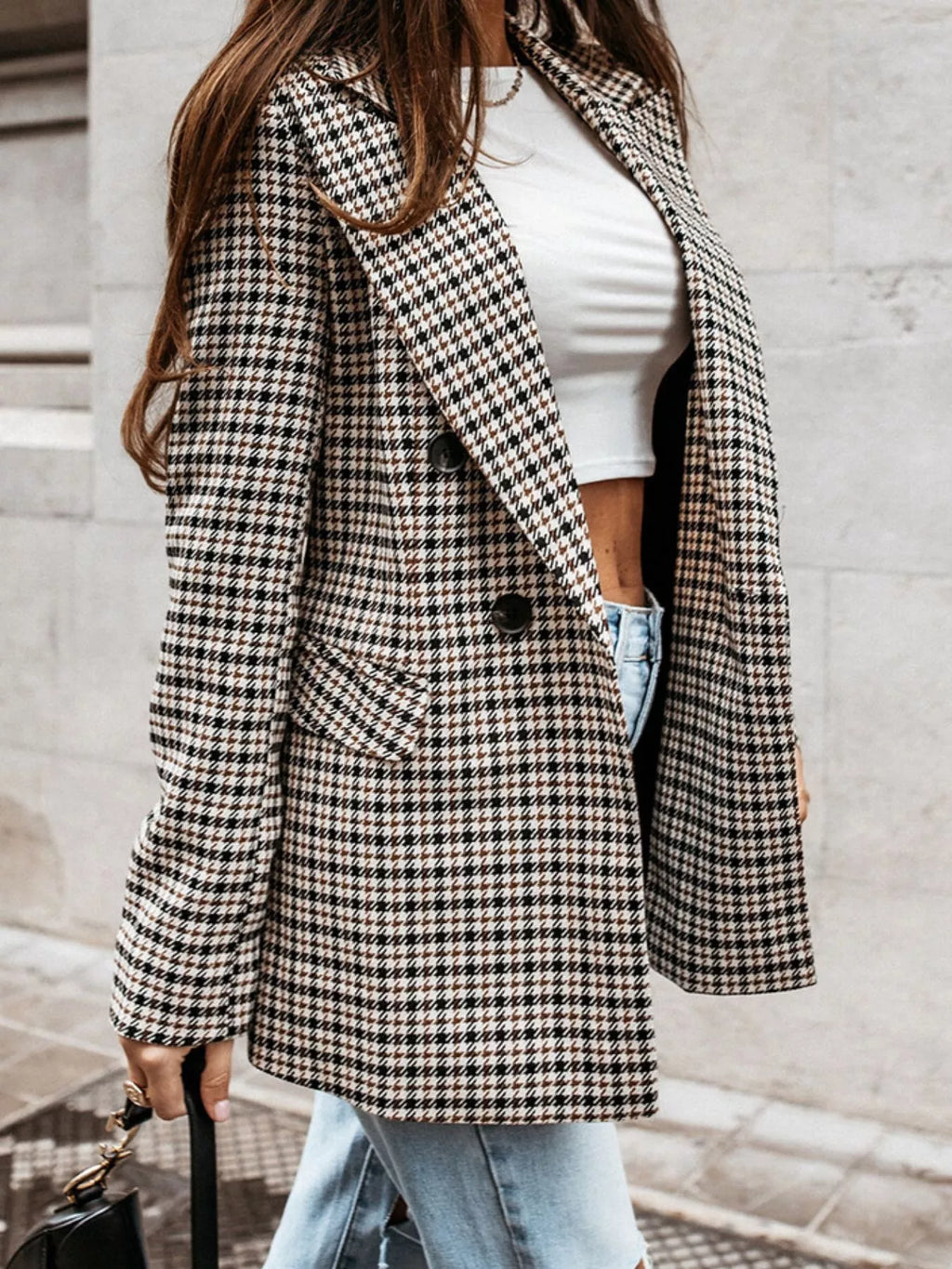 The Uptown Check Houndstooth Blazer
