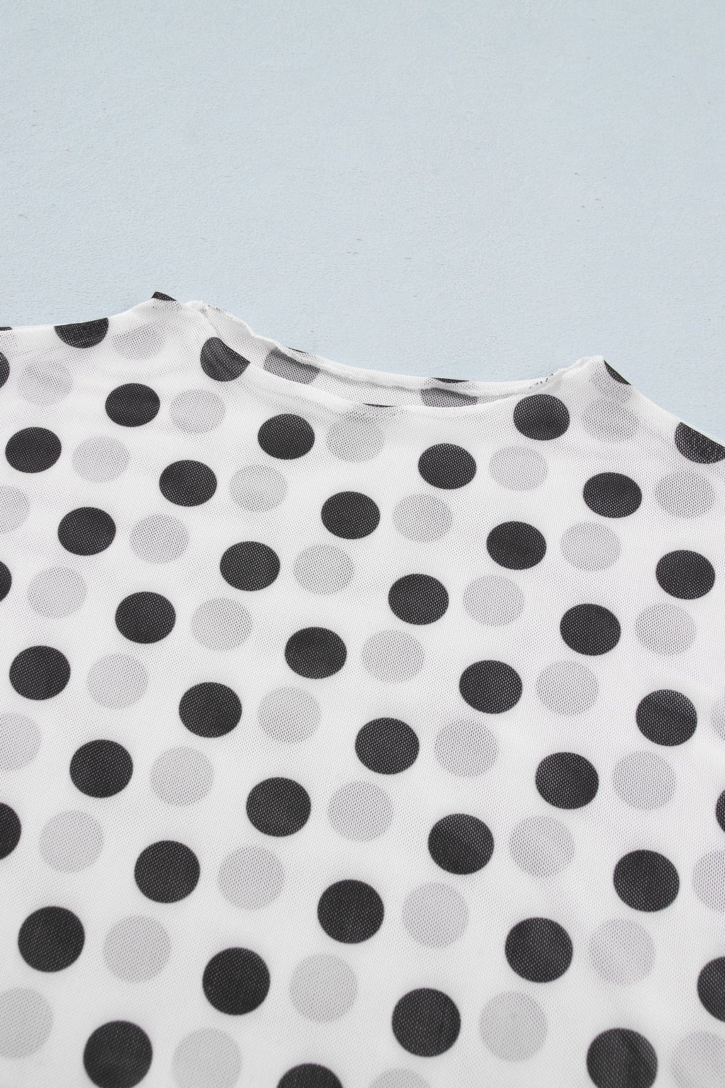 The Dot Social Sheer Mesh Top