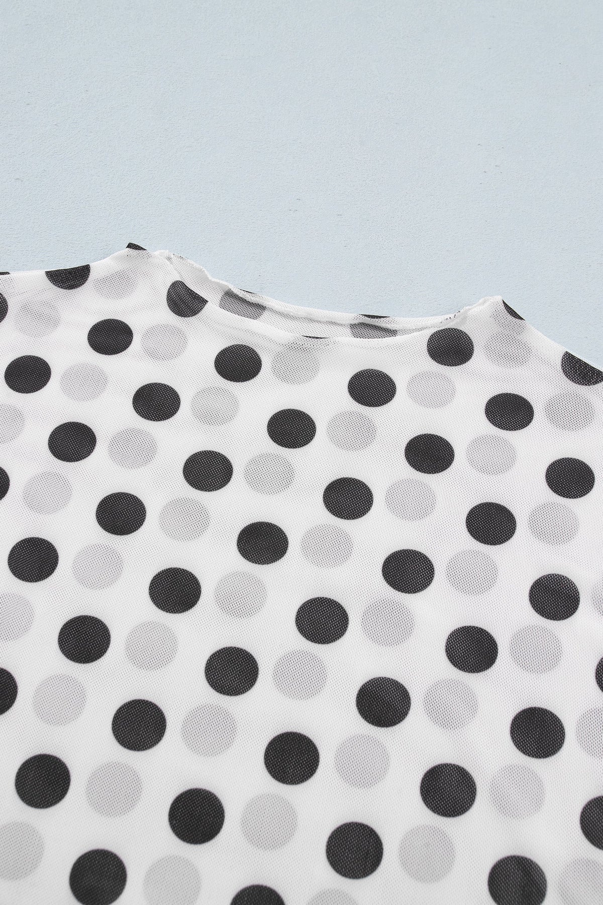 The Dot Social Sheer Mesh Top