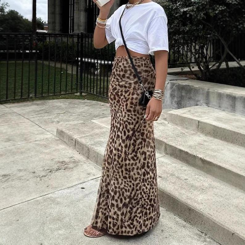 The Wild Spotlight Leopard Maxi Skirt