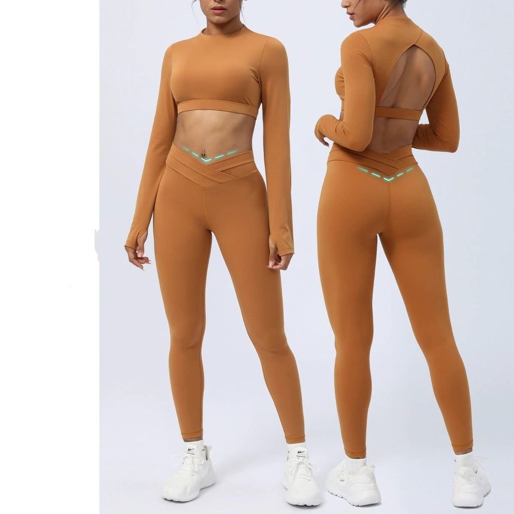 The Studio Cross Long-Sleeve Workout Set