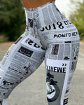 The High-Waist Printed Yoga Leggings
