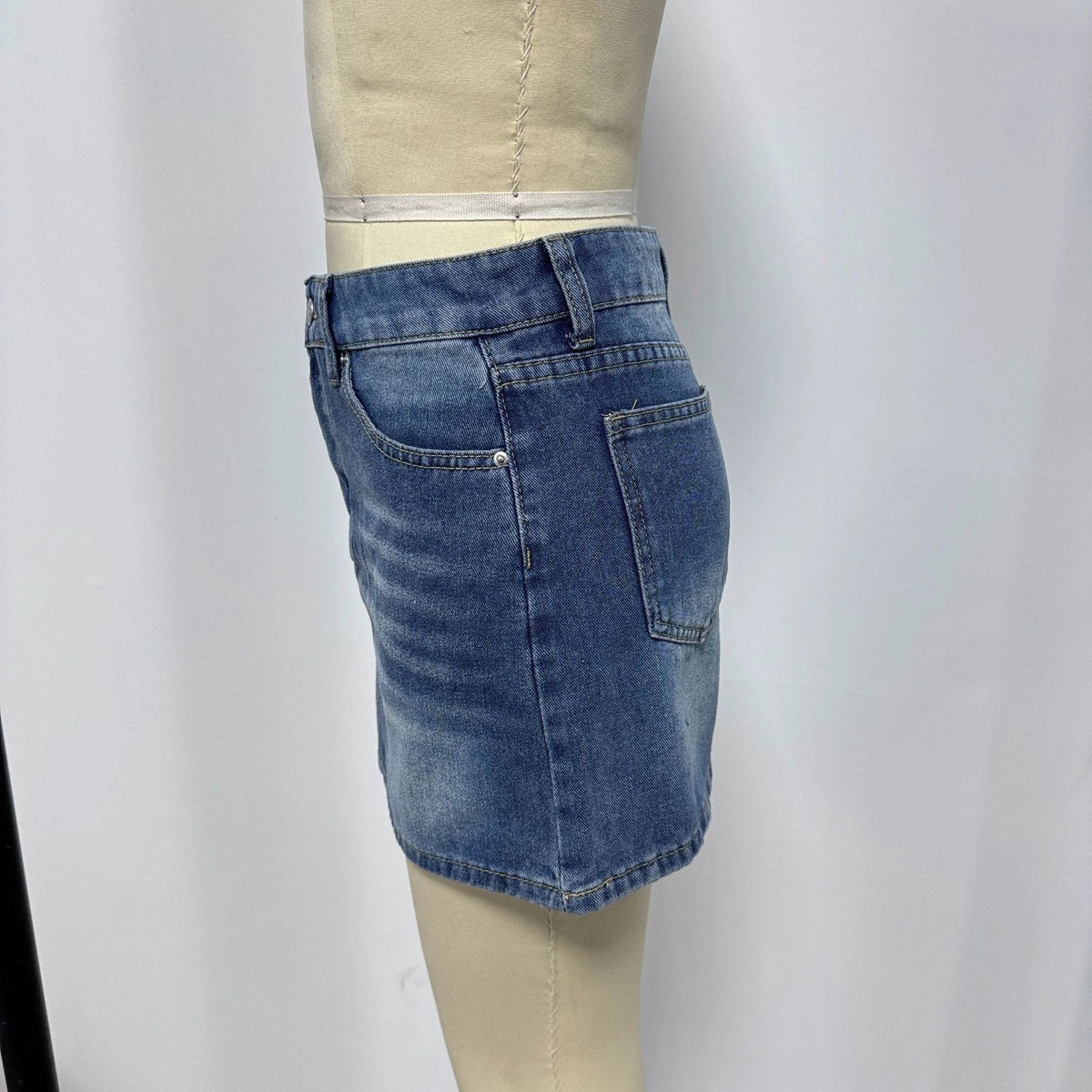 The Denim Days Washed Mini Skirt