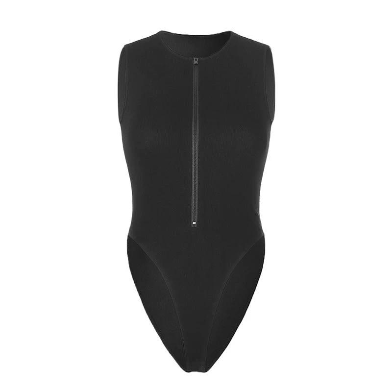 The City Sleek Zip-Front Bodysuit