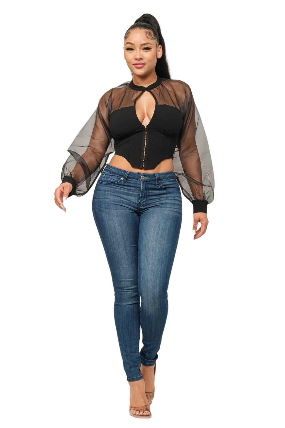 The Hook & Eyelet Keyhole Blouse