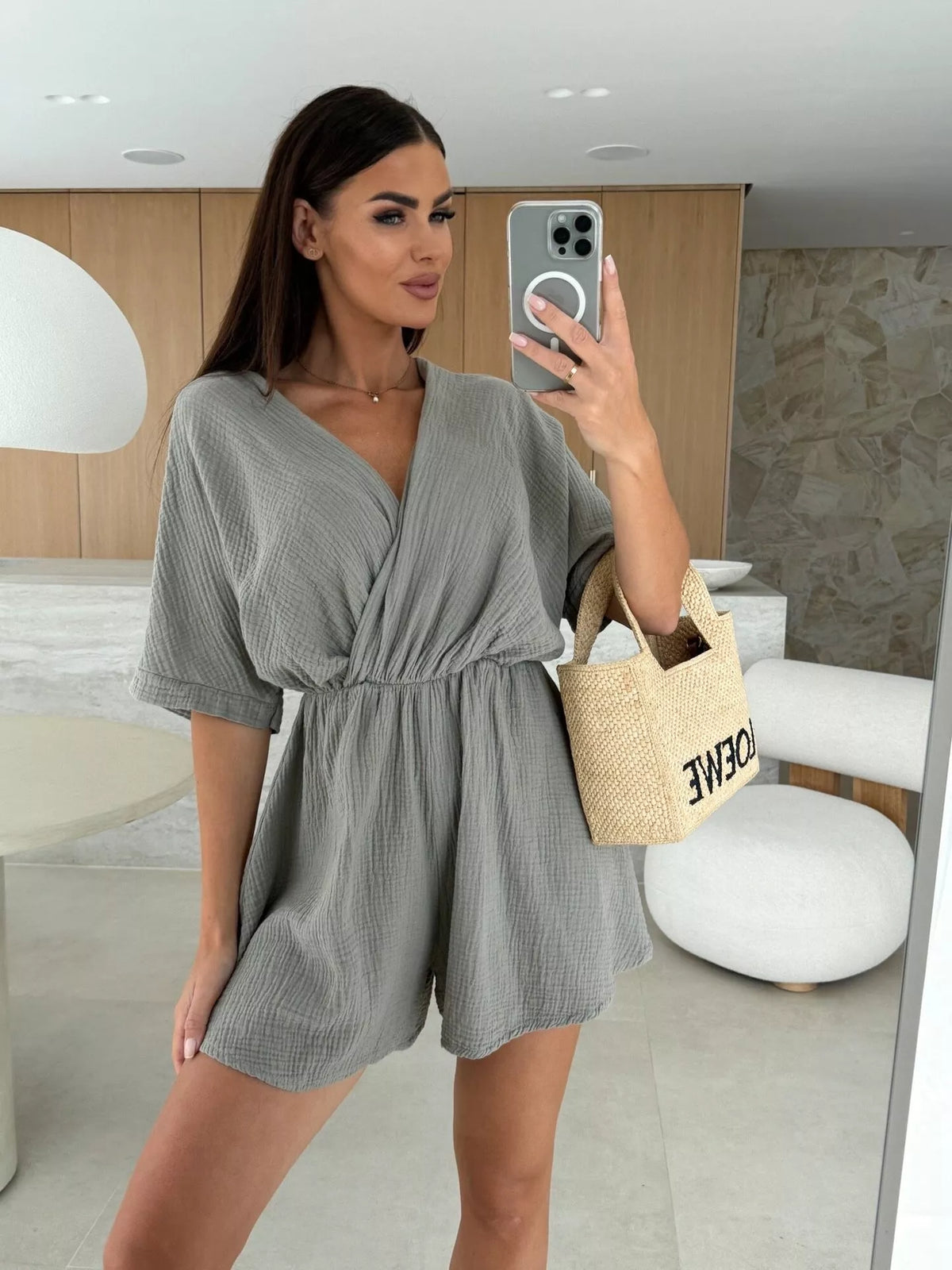 The Weekend Social Surplice Romper