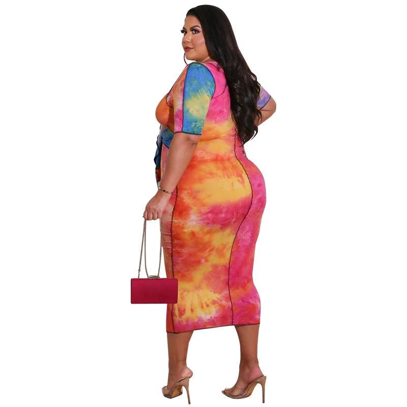 The Sunset Canvas Cutout Midi Dress