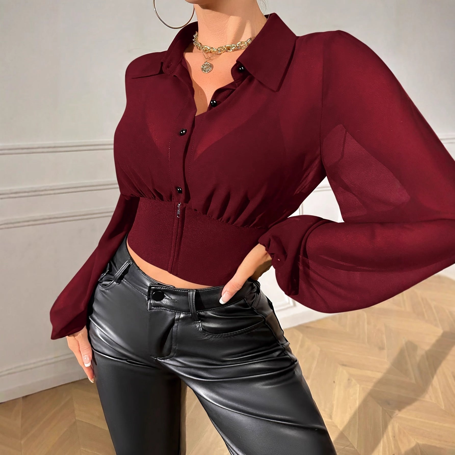 New Stylish Elegant And Minimalist Everyday Casual Womens Shirt