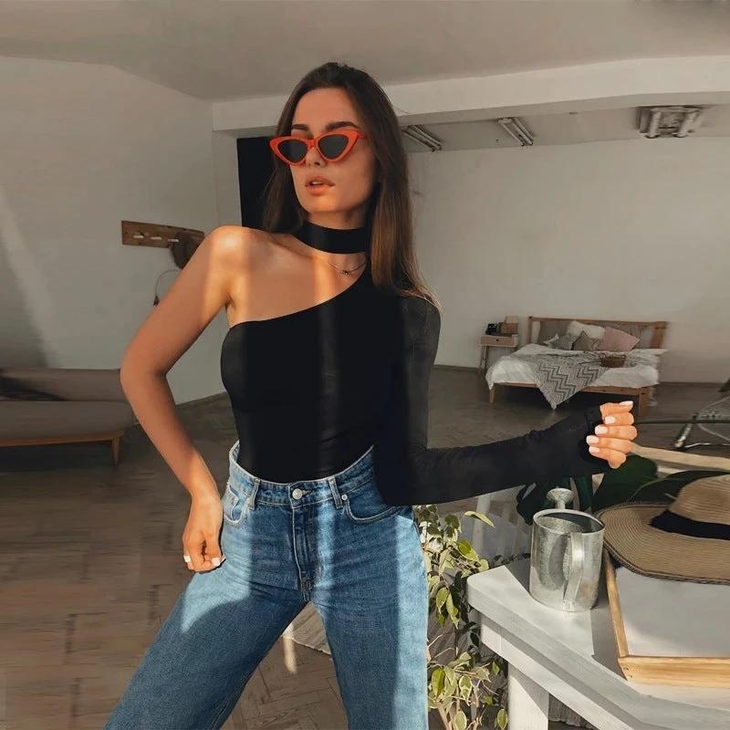 The Asymmetric Affair One-Shoulder Bodysuit