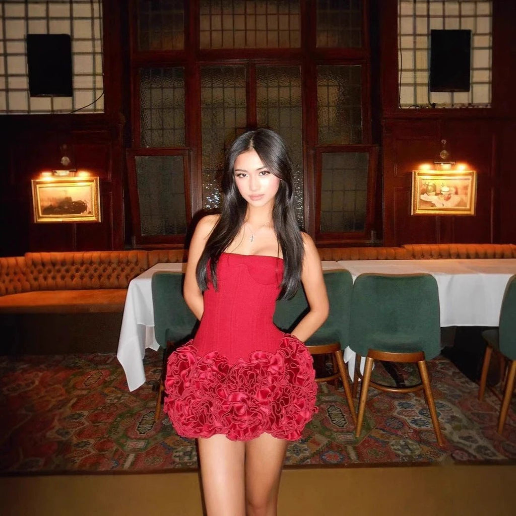 The Ruffle Entrance Top & Mini Skirt Collection